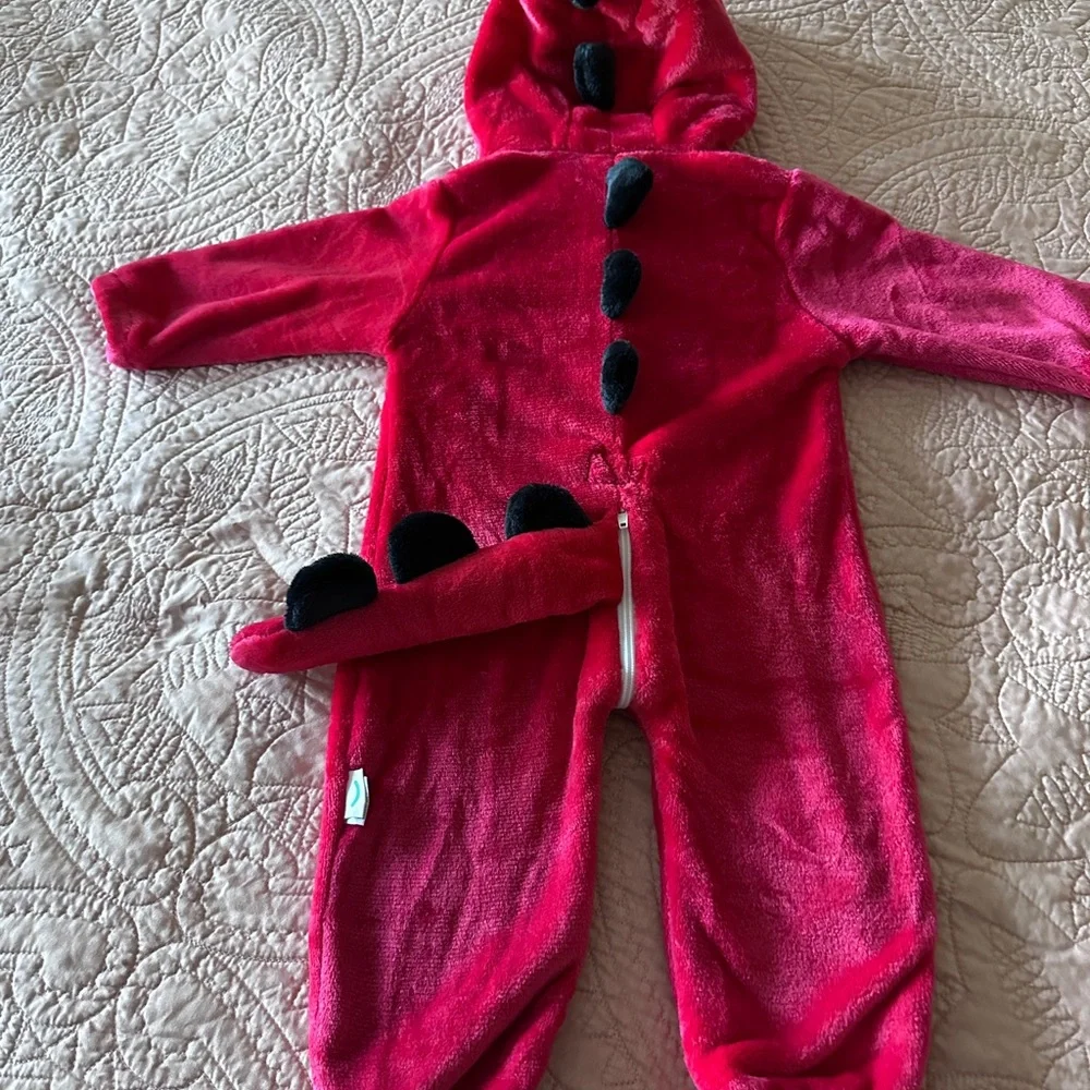 Red‎ Dinosaur Baby Halloween Costume 24” waist NWT
